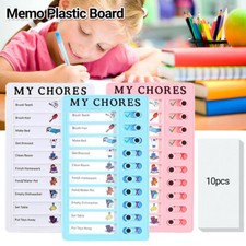 UK Memo Plastic Board Chore Chart Reusable RV Checklist My Chores Elder Notes