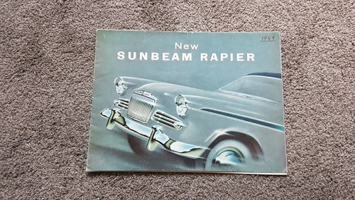 Sunbeam rapier sales brochure - sales,