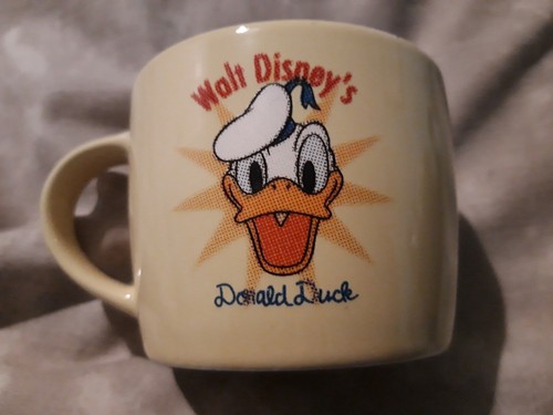 Donald duck ceramic mug retro - ceramic,