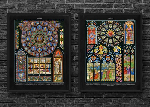 Stained glass church windows - stained,