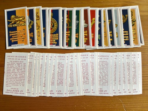 Gallaher cigarette cards - :, army