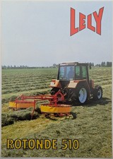 Original Lely Rotonde 510 Rotary Windrower Single Sheet Brochure, c 1980's