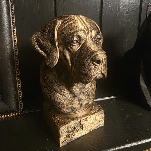 Cane corso bust gold - cane,