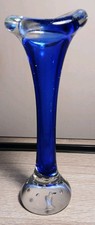 Blue Swedish Art Glass Bone