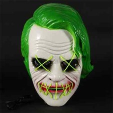 Green Joker Light up LED&black &gold vandetta huggy wugy Halloween Costume Masks