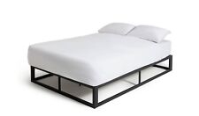 Platform Double Metal Bed Frame - Black