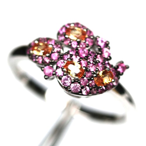 Natural yellow pink sapphire - natural,