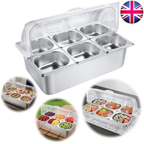 Ice food serving display - food, tray