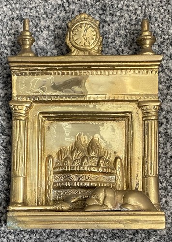 Brass fireplace ornament - fireplace,