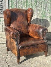vintage worn large decorative Armchair 