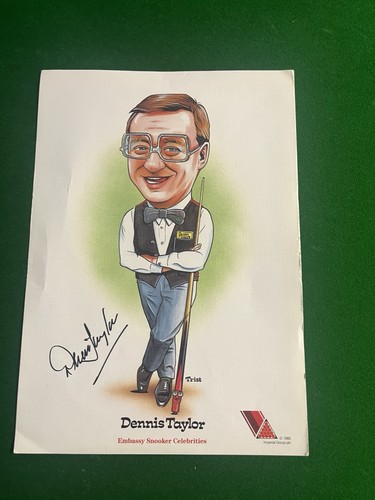 Embassy snooker caricature - snooker,