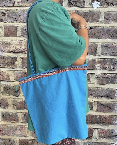 One off upcycled peacock - one-off, blue