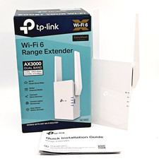 TP-LINK RE705X AX3000 WIFI 6 RANGE EXTENDER EasyMESH Wi-Fi BOOSTER W3222
