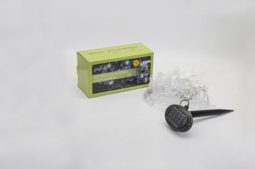 Pagoda solar powered butterfly - pagoda,
