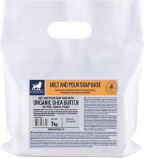 Organic Shea Butter, Melt and Pour Soap Base, SLS Free, 1kg bag