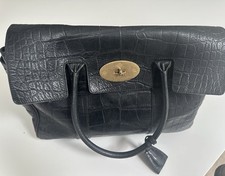 Beautiful Genuine Mulberry Bayswater Shoulder Bag Handbag Croc Print Leather