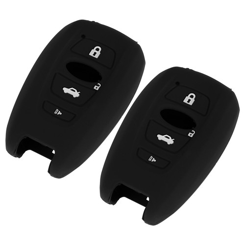 2pcs black silicone key - 2pcs,