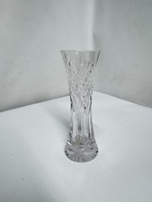 Cut Glass Vase Clear Crystal