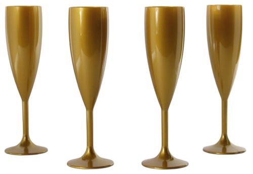 Champagne flute gold - gold,