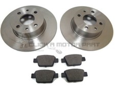FIAT STILO 1.4 1.6 1.8 1.9 JTD 2001-2007 REAR 2 BRAKE DISCS AND PADS SET NEW