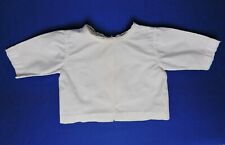 Antique handmade baby top open backed vest lace trim vintage infant clothing E