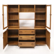 Retro Ercol Windsor Sideboard Display Cabinets Golden Dawn FREE UK Delivery *