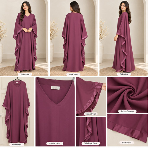 Women plum mauve - women’s, kaftan