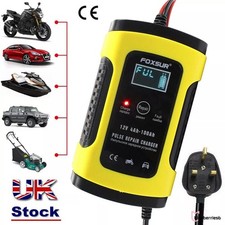 InteIIigent 12V Motorcycle Motorbike Car Battery Charger Automatic Smart Trickle