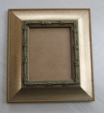 Decorative Gold Coloured Wooden Photo Frame For Picture 5" x 4" Approx