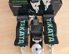 Takata 4 Point Harness BLACK - Track / Road Legal / Race / Rally 