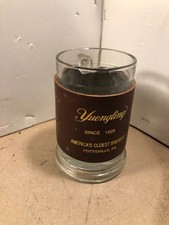 RARE Yuengling beer mug glass, D.G.Yuengling, Pottsville, PA 1990' Sign