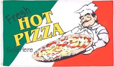 Fresh Hot Pizza Flag 3x5 ft -