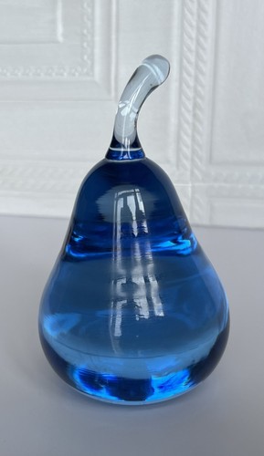 Blue pear shaped art - pear,