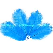 Aegean Blue Natural Genuine Ostrich Feather Fluffy Costume Craft Party Decor