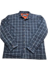Quba & Co Shacket Men’s Size Large Navy Blue Padded Good Condition.