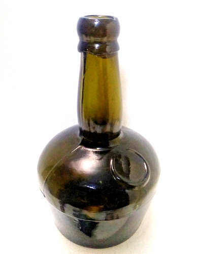 Antique black glass onion - glass,