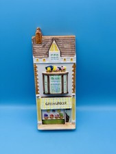 Vintage Hand Painted Ceramic Greengrocer Shop Wall Plaque Wall Decor