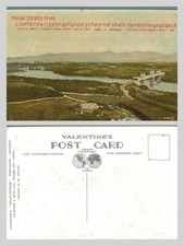 Vintage postcard menai - vintage,