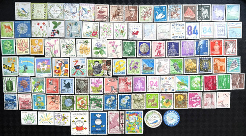 Japan stamps 100 all - stamps,