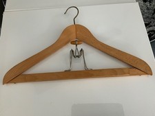 Vintage WOODEN Suit Jacket, Trousers, Pants, Clothing Wooden Hanger 18" EUC