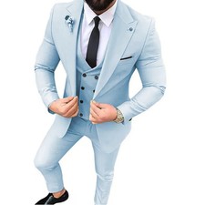 Mens 3 Piece Slim Fit Wedding