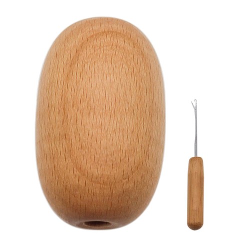 Darning egg diy with supplies - darning,