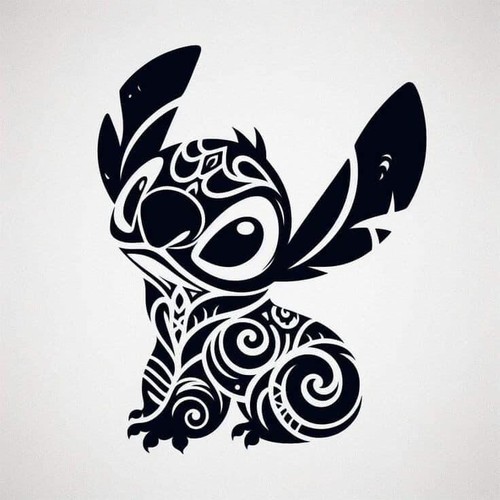 Stitch vinyl decal - 5”,