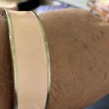 Vintage Enamel Bangle Pale