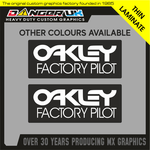 Oakley factory pilot stickers - oakley,