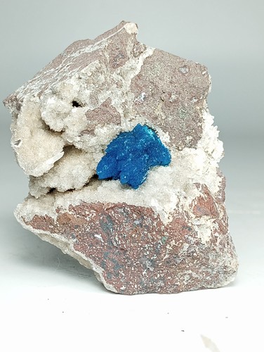 Cavansite with stilbite pune - cavansite,