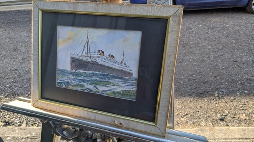 Vintage framed watercolour - , of