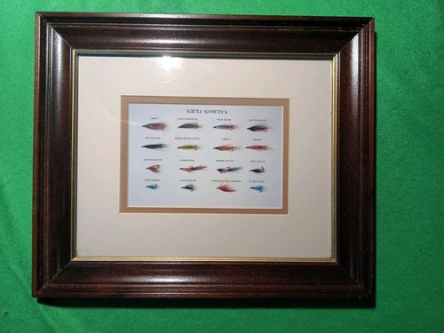 Vintage framed salmon fishing - vintage,