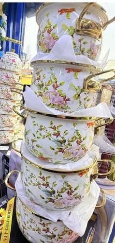 5pcs enamelware cooking pot - 5pcs,