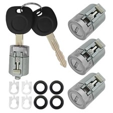 4Pcs Door Lock Cylinder & 2